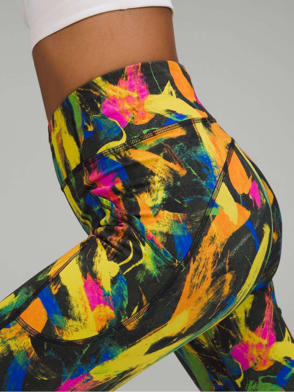 lululemon athletica Multicolor Abstract Print High-Rise Leggings